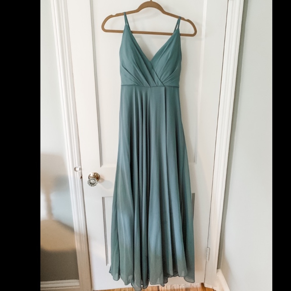 BHLDN XS Eva Dress- Moss - Picture 4 of 5